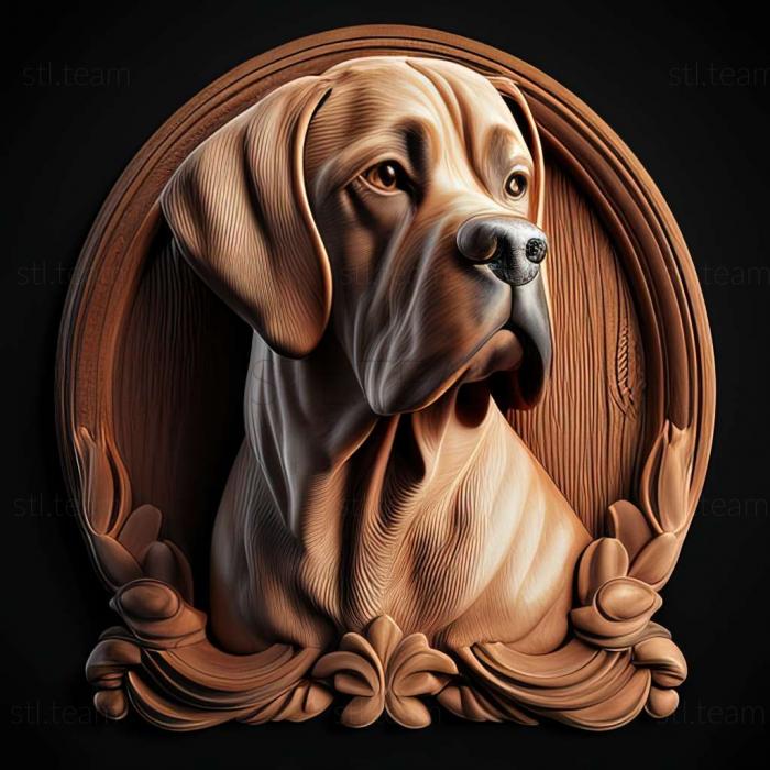 3D model Moody dog breed dog (STL)